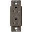 Claro 20A Tamper-Resistant Duplex Receptacle, Satin (Truffle)