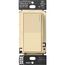 Sunnata Rocker Switch, for 6A Lighting or 3A 1/10 HP Motor, 1 Pole/Multi Location (Ivory)