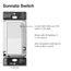 Sunnata Rocker Switch, for 6A Lighting or 3A 1/10 HP Motor, 1 Pole/Multi Location (Pebble)