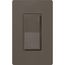 Sunnata Rocker Switch, for 6A Lighting or 3A 1/10 HP Motor, 1 Pole/Multi Location (Truffle)