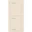 Pico 2-Button Wireless Smart Remote for Programmable Scene Control, Bedside Icon Engraving, (Gloss Light Almond), PJ2-2B-GLA-P02