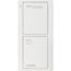 Pico 2-Button Wireless Smart Remote for Programmable Scene Control, Bedside Icon Engraving (Satin Snow), PJ2-2B-TSW-P12