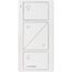 Pico 2-Button with Raise/Lower Wireless Smart Remote for Light Control, Light Icon Engraving (Satin Snow), PJ2-2BRL-TSW-L01