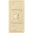 Pico 3-Button with Raise/Lower Wireless Smart Remote for Horizontal Sheer Blind Control, Icon and Text Engraving, (Gloss Ivory), PJ2-3BRL-GIV-S09