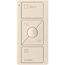 Pico 3-Button with Raise/Lower Wireless Smart Remote for Blackout Control, Icon and Text Engraving, (Gloss Light Almond), PJ2-3BRL-GLA-S03