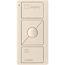 Pico 3-Button with Raise/Lower Wireless Smart Remote for Skylight Control, Icon and Text Engraving, (Gloss Light Almond), PJ2-3BRL-GLA-S06