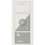 Pico 3-Button with Raise/Lower Wireless Smart Remote for Drapery Control, Icon and Text Engraving, (Gloss White/Gray), PJ2-3BRL-GWG-S07