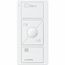 Pico 3-Button with Raise/Lower Wireless Smart Remote for Sheer Control, Icon and Text Engraving, (Gloss White), PJ2-3BRL-GWH-S04