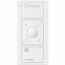 Pico 3-Button with Raise/Lower Wireless Smart Remote for Skylight Control, Icon and Text Engraving, (Gloss White), PJ2-3BRL-GWH-S06