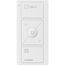 Pico 3-Button with Raise/Lower Wireless Smart Remote for Drapery Control, Icon and Text Engraving, (Gloss White), PJ2-3BRL-GWH-S07
