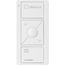 Pico 3-Button with Raise/Lower Wireless Smart Remote for Fan Control, Fan Icon Engraving (Satin Snow), PJ2-3BRL-TSW-F01