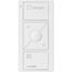Pico 3-Button with Raise/Lower Wireless Smart Remote for Fan Control, Fan Icon Engraving (Satin Snow), PJ2-3BRL-TSW-F01