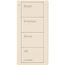Pico 4-Button Wireless Smart Remote for Light Control, Light Icon Engraving, (Gloss Light Almond), PJ2-4B-GLA-L01