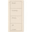 Pico 4-Button Wireless Smart Remote for Light Control, Light Icon Engraving, (Gloss Light Almond), PJ2-4B-GLA-L01