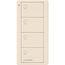 Pico PRO 4-Button Wireless Smart Remote for Light Control, Light Icon Engraving, (Gloss Light Almond), Caseta PRO Packaging, PJ2-4B-LA-L01P
