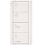 Pico 4-Button Wireless Smart Remote for Programmable Scene Control, Kitchen Icon Engraving (Satin Snow), PJ2-4B-TSW-P02