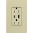 Claro 15A USB Type A&C Duplex Receptacle, Satin Finish (Sage), SCR-15-ACTR-SA
