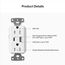 Claro 15A USB Type A&C Duplex Receptacle, Satin Finish (Signal Red), SCR-15-ACTR-SR