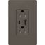 Claro 15A USB Type A&C Duplex Receptacle, Satin Finish (Truffle), SCR-15-ACTR-TF