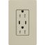 Claro 15A USB Type A&C Duplex Receptacle, Satin Finish (Clay), SCR-15-CCTR-CY