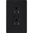 Claro 15A USB Type A&C Duplex Receptacle, Satin Finish (Midnight), SCR-15-CCTR-MN