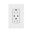 Claro 15A USB Type C Duplex Receptacle, Satin Finish (Snow White), SCR-15-CCTR-SW