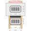 Breezelux 612 Removable Flush Mount Wall & Ceiling Air Supply 6" × 12" (Duct Opening)
