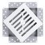 Breezelux 6SQ Removable Flush Mount Wall & Ceiling Air Supply 6" x 6" (Duct Opening) Requires 6" x 6" Drywall Opening