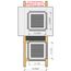 SilhouEase 12 Exhaust Fan Removable Flush Mount Bathroom Cover 12" x 12" Drywall Opening