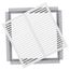 SilhouEase 18 Exhaust Fan Removable Flush Mount Bathroom Cover 18" x 18" Drywall Opening