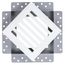 SilhouEase 6 Exhaust Fan Removable Flush Mount Bathroom Cover 6" x 6" Drywall Opening