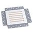 SilhouEase 6 Exhaust Fan Removable Flush Mount Bathroom Cover 6" x 6" Drywall Opening