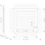 SilhouEase 8 Exhaust Fan Removable Flush Mount Bathroom Cover 8" x 8" Drywall Opening