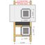 SilhouEase 8 Exhaust Fan Removable Flush Mount Bathroom Cover 8" x 8" Drywall Opening