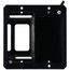 2-Gang Power and Low Voltage Box for Existing Construction (Black)