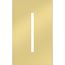 New Architectural Single-Gang Wall Plate, Fits Grafik T Controls, Metal Finish, Bright Brass