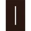 New Architectural Single-Gang Wall Plate, Fits Grafik T Controls, Matte Finish, Brown