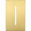 New Architectural Single-Gang Wall Plate, Fits Grafik T Controls, Metal Finish, Satin Brass