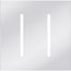 New Architectural 2-Gang Wall Plate, Fits Grafik T Controls, Metal Finish, Bright Chrome