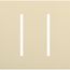 New Architectural 2-Gang Wall Plate, Fits Grafik T Controls, Matte Finish, LWT-GG-BE, Beige