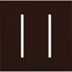 New Architectural 2-Gang Wall Plate, Fits Grafik T Controls, Matte Finish, LWT-GG-BR, Brown