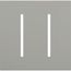 New Architectural 2-Gang Wall Plate, Fits Grafik T Controls, Matte Finish, LWT-GG-GR, Gray