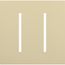 New Architectural 2-Gang Wall Plate, Fits Grafik T Controls, Matte Finish, LWT-GG-IV, Ivory