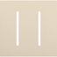 New Architectural 2-Gang Wall Plate, Fits Grafik T Controls, Matte Finish, Light Almond