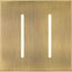 New Architectural 2-Gang Wall Plate, Fits Grafik T Controls, Metal Finish, Antique Brass