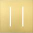 New Architectural 2-Gang Wall Plate, Fits Grafik T Controls, Metal Finish, Satin Brass