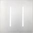 New Architectural 2-Gang Wall Plate, Fits Grafik T Controls, Metal Finish, Satin Chrome