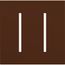 New Architectural 2-Gang Wall Plate, Fits Grafik T Controls, Matte Finish, LWT-GG-SI, Sienna