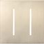 New Architectural 2-Gang Wall Plate, Fits Grafik T Controls, Metal Finish, Satin Nickel