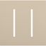 New Architectural 2-Gang Wall Plate, Fits Grafik T Controls, Matte Finish, LWT-GG-TP, Taupe